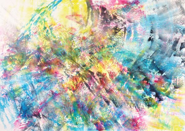 Gestural Landscape in CMYK II