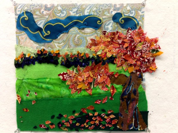 Cloth Collage Landscape