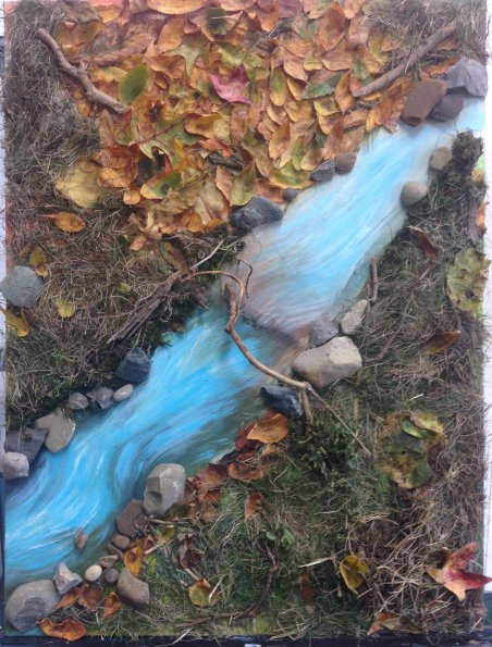 Landscape with Natural Pieces