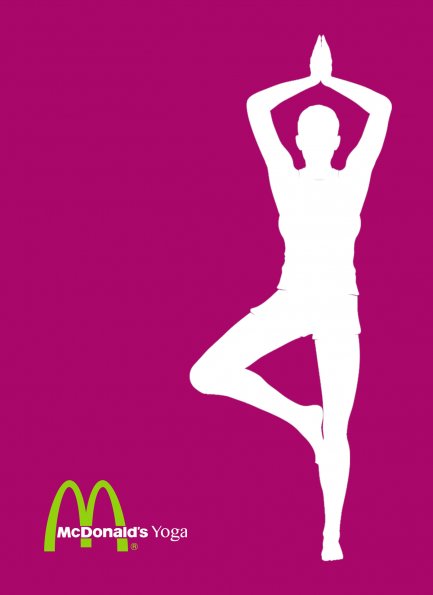 McDonald's Yoga Magazine Ad