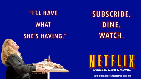 Color as Intent: Netflix Diner Magazine Ad